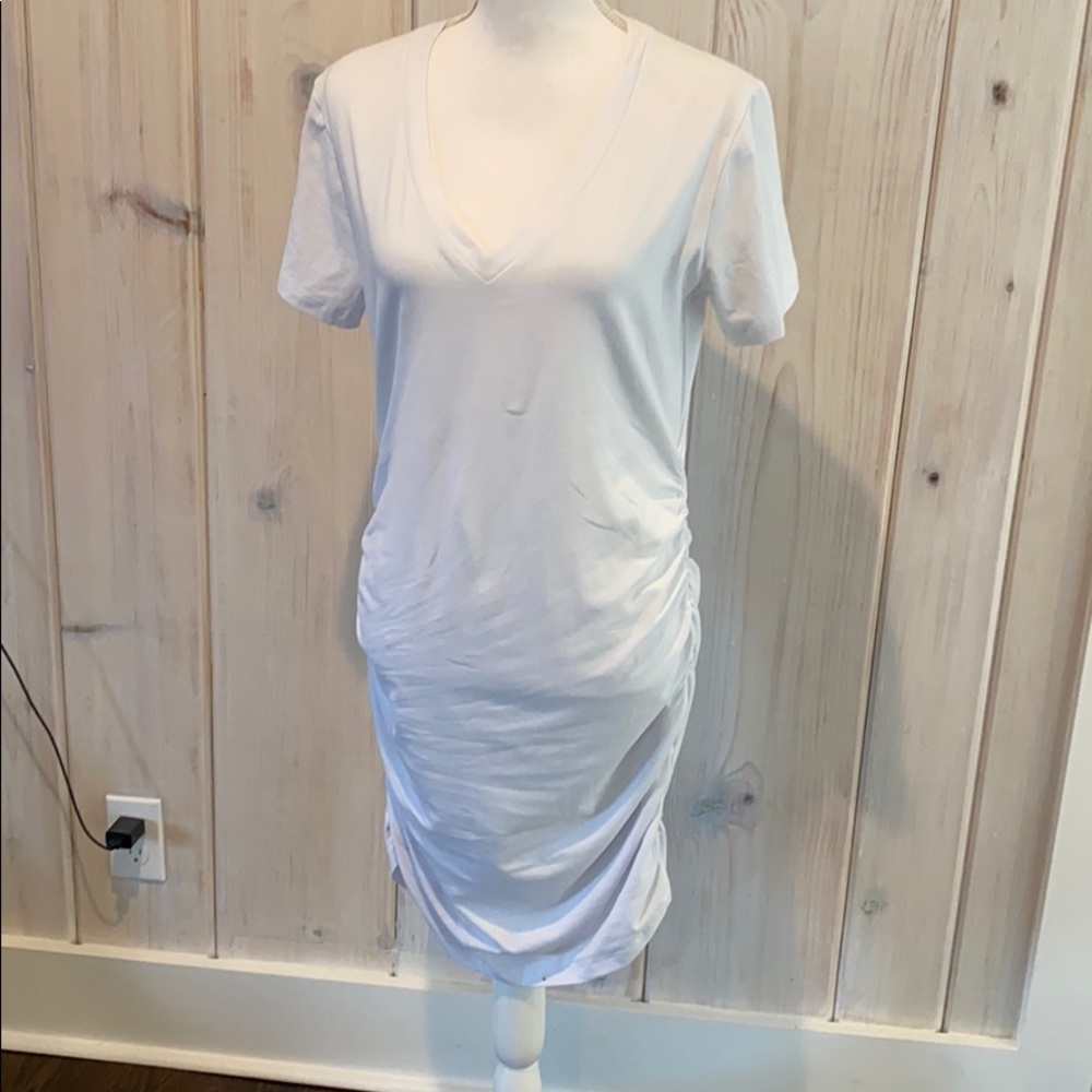 Tommy Bahama White Side shirred Dress